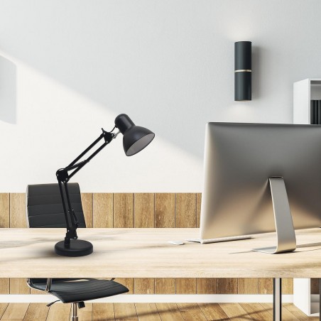 NOWOŚĆ ML1638Lampka biurkowa NEXA Black 1xE27 Milagro