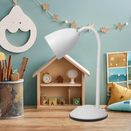 NOWOŚĆ ML1636Lampka biurkowa LOGIC White 1xE27 Milagro