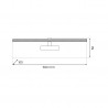 NOWOŚĆ ML1004Kinkiet PRADO Chrome 11W LED 3000K Milagro