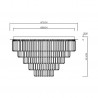 NOWOŚĆ ML1025Lampa sufitowa MILANO fi 75cm 12xE14 Milagro