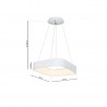 NOWOŚĆ ML1853LAMPA WISZĄCA ASTRO WHITE 40W LED 4000K Milagro