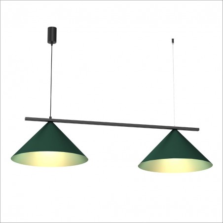 NOWOŚĆ MLP1529Lampa wisząca CAPITAL BLACK/GREEN 2XGX53 Milagro