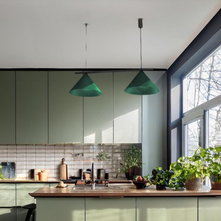 NOWOŚĆ MLP1529Lampa wisząca CAPITAL BLACK/GREEN 2XGX53 Milagro