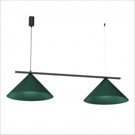 NOWOŚĆ MLP1529Lampa wisząca CAPITAL BLACK/GREEN 2XGX53 Milagro