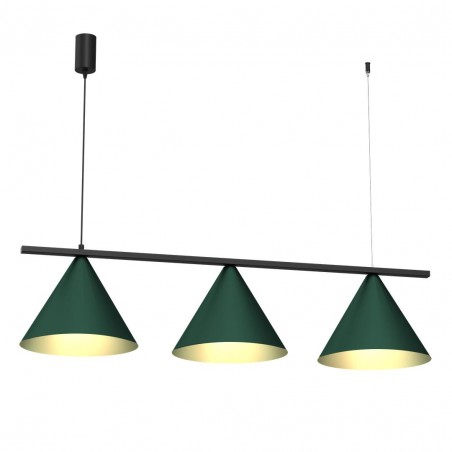 NOWOŚĆ MLP1530Lampa wisząca CAPITAL BLACK GREEN 3XGX53 Milagro