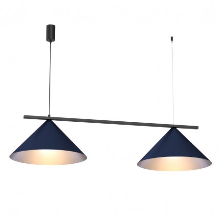 NOWOŚĆ MLP1531Lampa wisząca CAPITAL BLACK/NAVY BLUE 2XGX53 Milagro