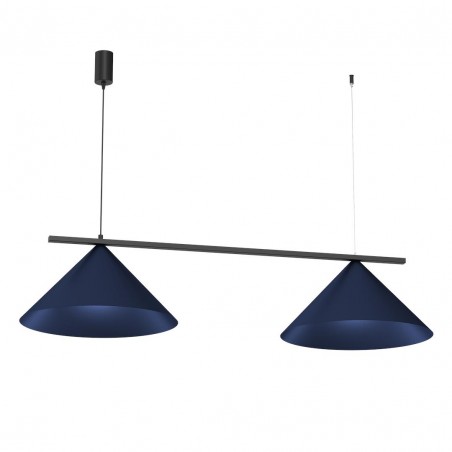 NOWOŚĆ MLP1531Lampa wisząca CAPITAL BLACK/NAVY BLUE 2XGX53 Milagro