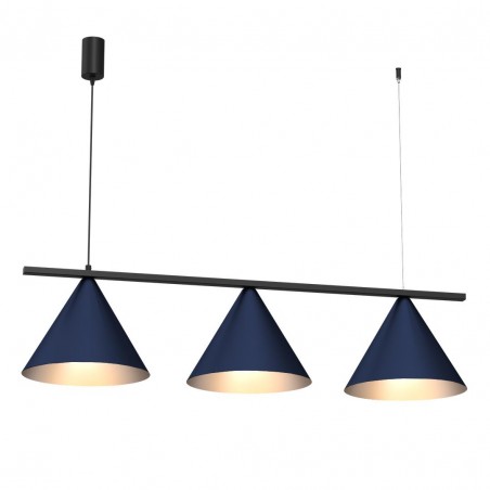 NOWOŚĆ MLP1532Lampa wisząca CAPITAL BLACK/NAVY BLUE 3XGX53 Milagro