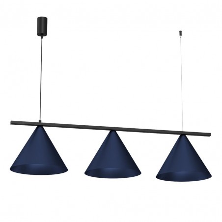 NOWOŚĆ MLP1532Lampa wisząca CAPITAL BLACK/NAVY BLUE 3XGX53 Milagro