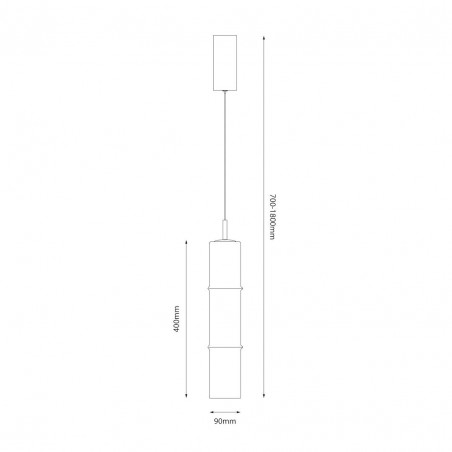 NOWOŚĆ ML1396Lampa wisząca BATO Smoked 4W LED Milagro
