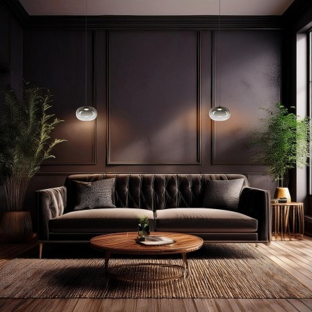 NOWOŚĆ ML1397Lampa wisząca VASO 1 SMOKED 4W Milagro