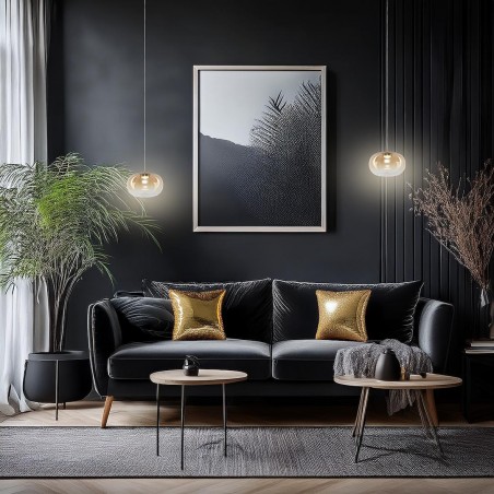 NOWOŚĆ ML1399Lampa wisząca VASO 1 AMBER 4W Milagro