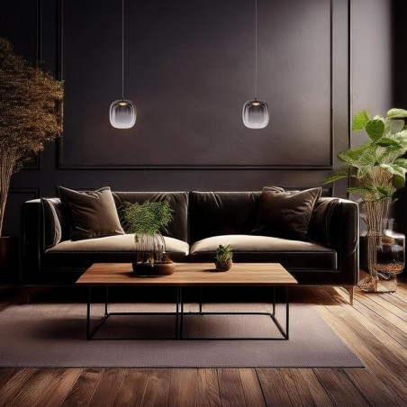NOWOŚĆ ML1400Lampa wisząca VASO 2 SMOKED 4W Milagro