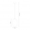 NOWOŚĆ ML1403Lampa wisząca VASO 3 SMOKED 4W Milagro