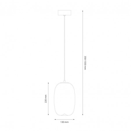 NOWOŚĆ ML1404Lampa wisząca VASO 3 WHITE 4W Milagro