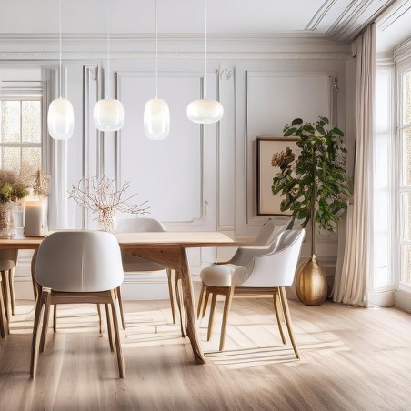NOWOŚĆ ML1406Lampa wisząca VASO WHITE 15W Milagro