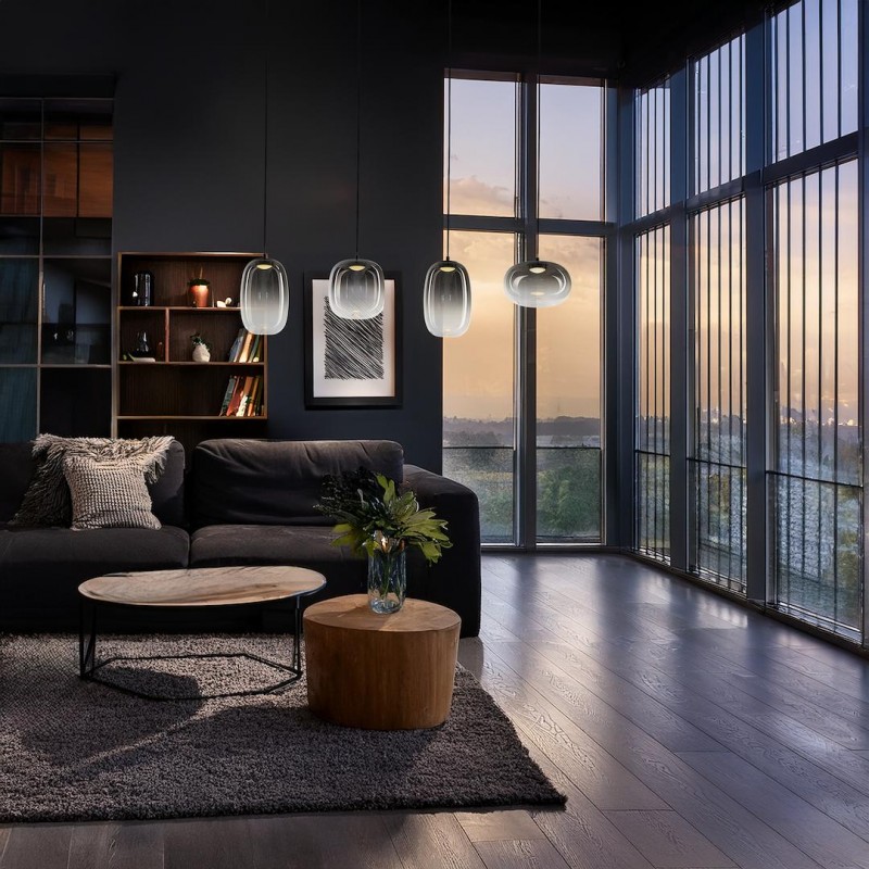 NOWOŚĆ ML1407Lampa wisząca VASO SMOKED 15W Milagro