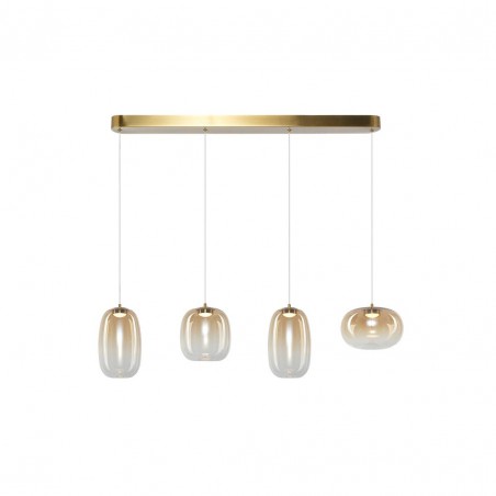 NOWOŚĆ ML1408Lampa wisząca VASO AMBER 15W Milagro