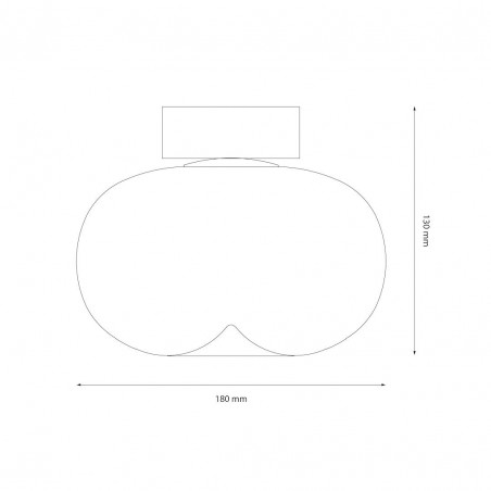 NOWOŚĆ ML1410Lampa sufitowa VASO WHITE 4W Milagro