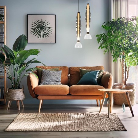 NOWOŚĆ ML1415Lampa wisząca LUCCO smoked 18W Milagro