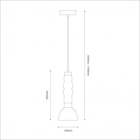 NOWOŚĆ ML1417Lampa wisząca LUCCO smoked 13W Milagro
