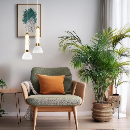 NOWOŚĆ ML1418Lampa wisząca LUCCO amber 13W Milagro