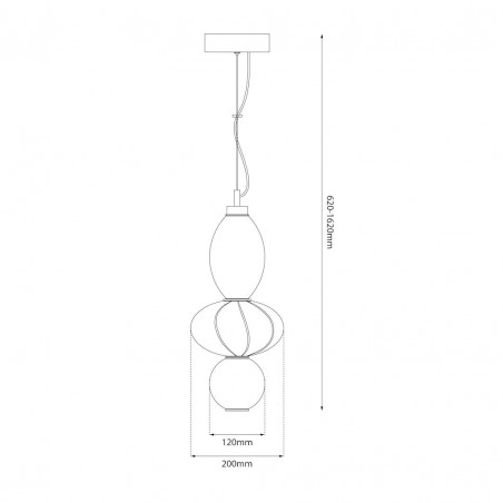 NOWOŚĆ ML1420Lampa wisząca ASCOLI 18W LED Milagro