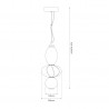 NOWOŚĆ ML1420Lampa wisząca ASCOLI 18W LED Milagro