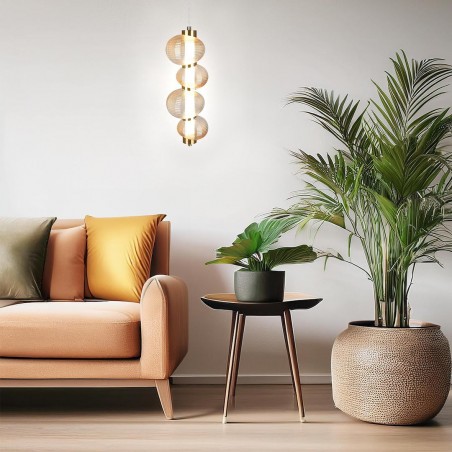 NOWOŚĆ ML1422Lampa wisząca BOLLA GOLD 17W LED Milagro