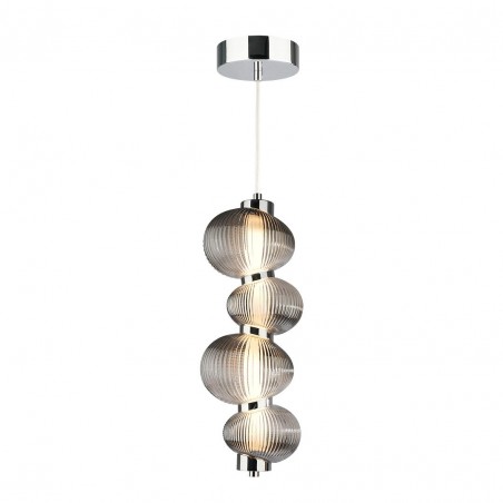 NOWOŚĆ ML1423Lampa wisząca BOLLA SMOKED 17W LED Milagro