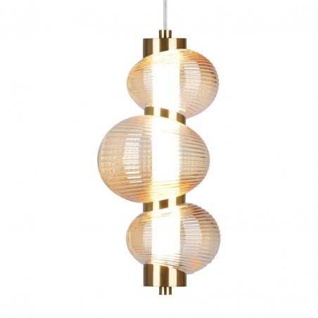 NOWOŚĆ ML1424Lampa wisząca BOLLA GOLD 12W LED Milagro