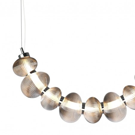 NOWOŚĆ ML1429Lampa wisząca BOLLA SMOKED 36W LED Milagro