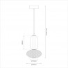 NOWOŚĆ ML1432Lampa wisząca ARAME 15W LED Milagro