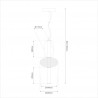 NOWOŚĆ ML1433Lampa wisząca ARAME 23W LED Milagro