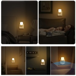 NOWOŚĆ EKW1440Lampka Wtykowa Pati 2700K + PIR Milagro