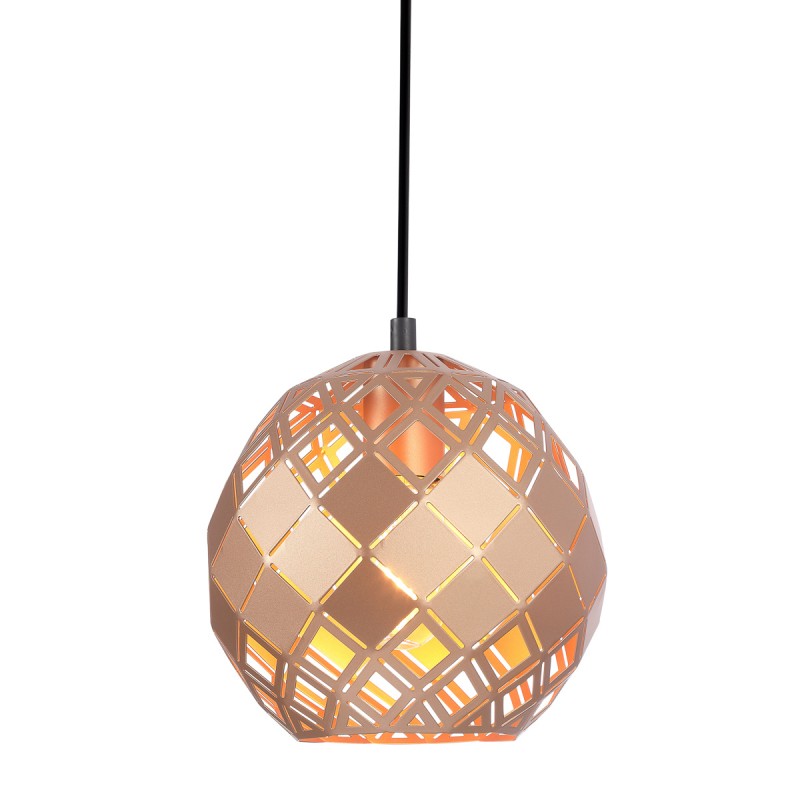 Lampa wisząca Paulela PND-34221-1S-GD Italux złoty stal, szkło