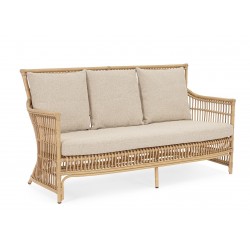 NOWOŚĆ 0660439 BIZZOTTO sofa 3-osobowa ogrodowa ADELMA   naturalna  King Home