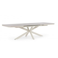 NOWOŚĆ 0663668 BIZZOTTO stół ogrodowy PASCAL PELICAN     200-260 rozkładany  King Home