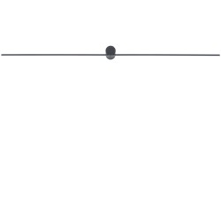 SPIN LED L Czarny 12W