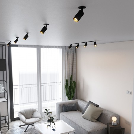 NOWOŚĆ 10806AMIS BLACK  1XGU10 PODTYNKOWY Tk Lighting