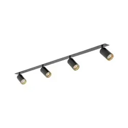 NOWOŚĆ 10809AMIS BLACK 4XGU10 PODTYNKOWY Tk Lighting