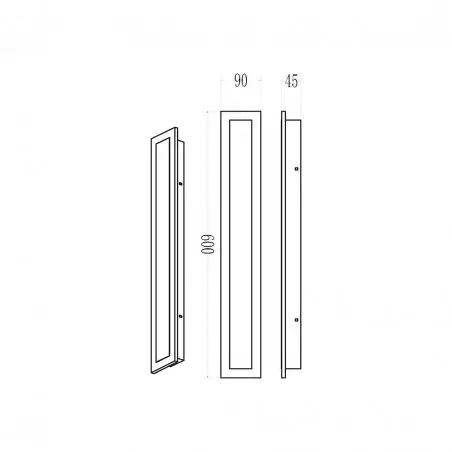 NOWOŚĆ ML1723Kinkiet Wow 20W 3CCT IP54 60cm Milagro