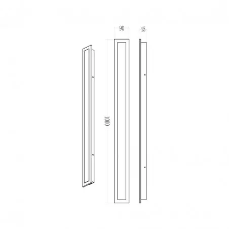 NOWOŚĆ ML1724Kinkiet Wow 25W 3CCT IP54 100cm Milagro