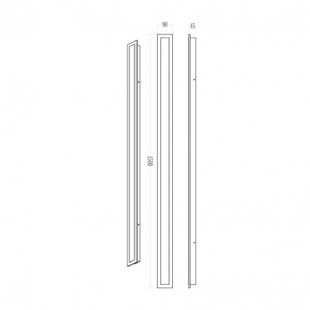 NOWOŚĆ ML1725Kinkiet Wow 30W 3CCT IP54 150cm Milagro