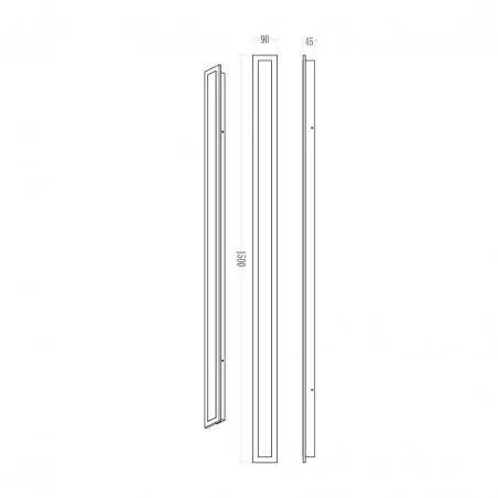 NOWOŚĆ ML1725Kinkiet Wow 30W 3CCT IP54 150cm Milagro