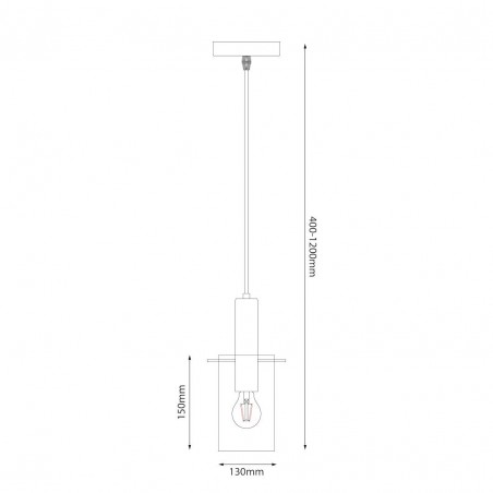 NOWOŚĆ ML1816Lampa wisząca Arcadia Gold 1xE27 Milagro