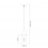 NOWOŚĆ ML1816Lampa wisząca Arcadia Gold 1xE27 Milagro