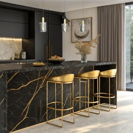 NOWOŚĆ ML1817Lampa wisząca Arcadia Gold 3xE27 Milagro