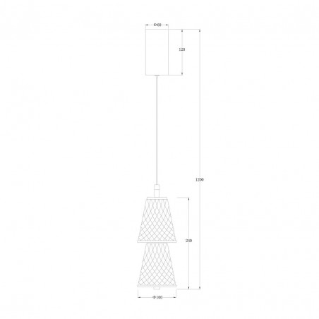 NOWOŚĆ ML1820Lampa wisząca SANSA 5W LED Milagro