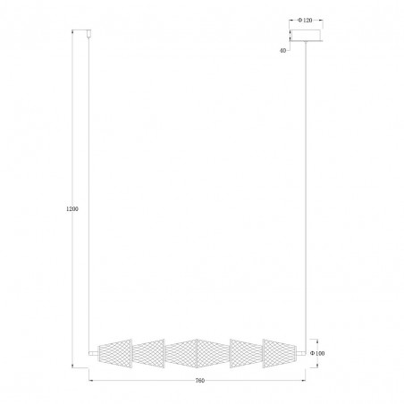 NOWOŚĆ ML1821Lampa wisząca SANSA 11W LED Milagro